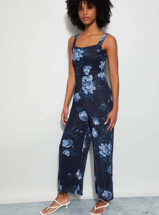 GINGER Floral Print Jumpsuit
